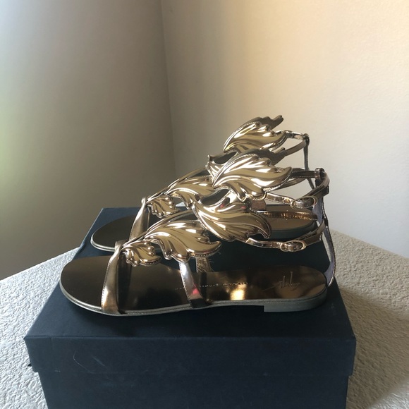 BNIB Giuseppe Zanotti Gold Leaf Cruel Summer 41 - Picture 3 of 7